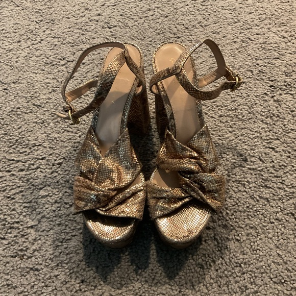 Gianvito Rossi Vintage Python Snakeskin leather platform heels shoes sz 39.5 - Picture 6 of 12